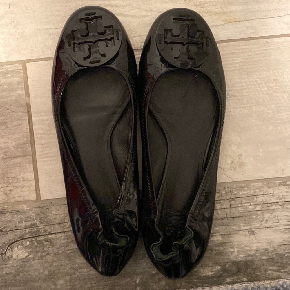 Tory Burch Reva Patent Lester Ballet Flats